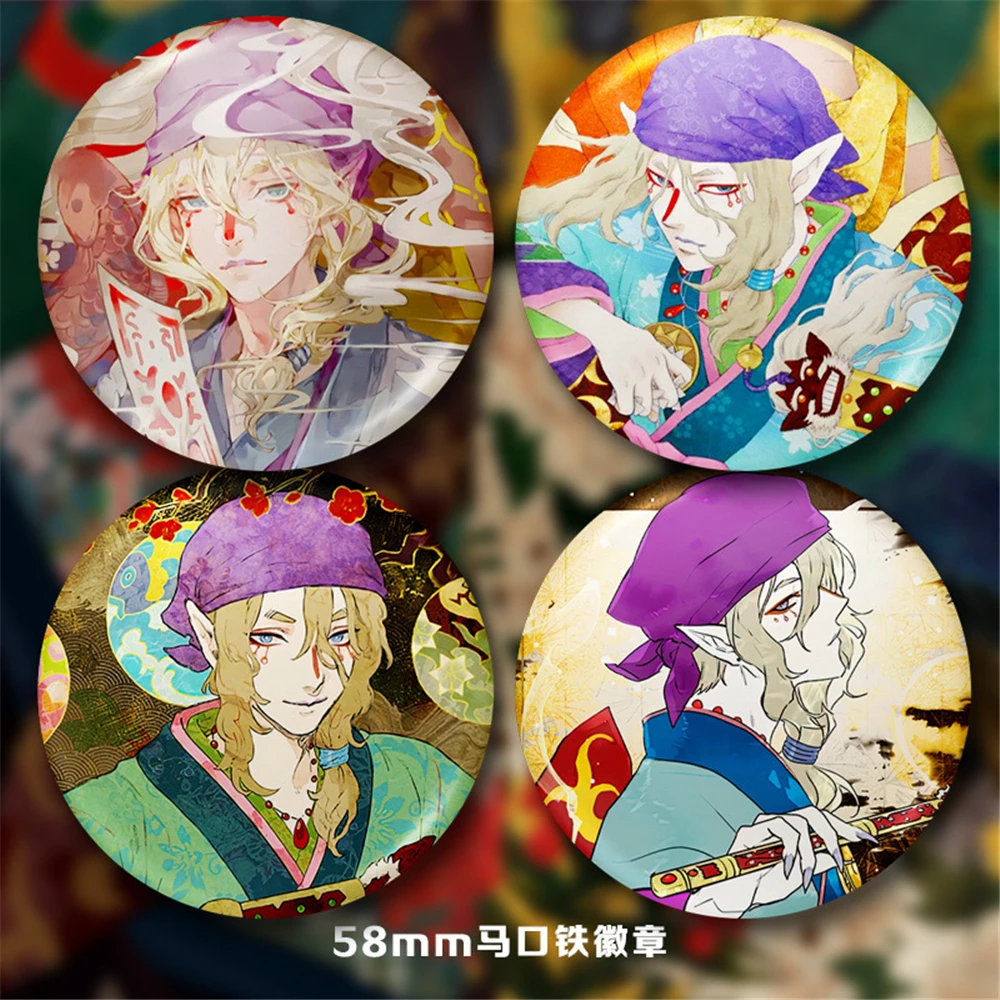 

58 мм аниме Mononoke Medicine Seller Kusuri Косплей Костюм Значок Булавка SPTE Жесть Брошь ﻿ Опора Gilf