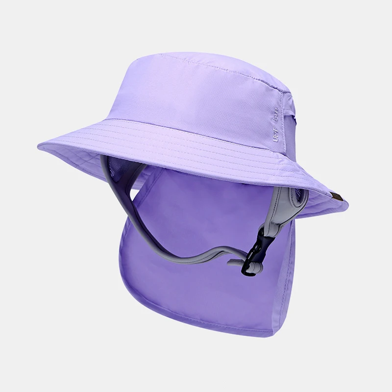 Sun Hat Men Women Summer Beach Accessory Neck Flap UV Protection Big Brim Breathable Fisherman Cap For Surfing Holiday Outdoors