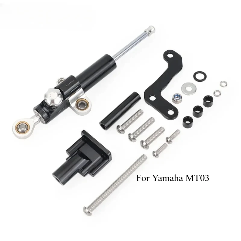 

For Yamaha MT03 Steering Damping Stabilizer, Titanium Ruler Damper Bracket, Reverse Safety Fixing Code motorcycle Accessories