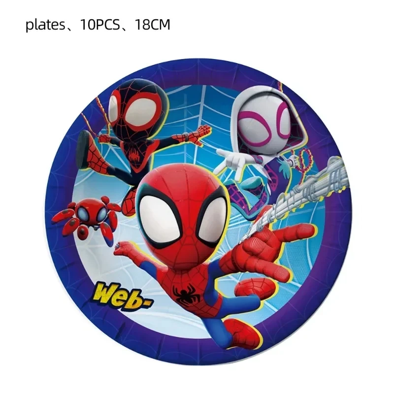 Marvel Spider Man and His Good Friends festa di compleanno stoviglie piatto di carta decorazione Set di stoviglie usa e getta forniture