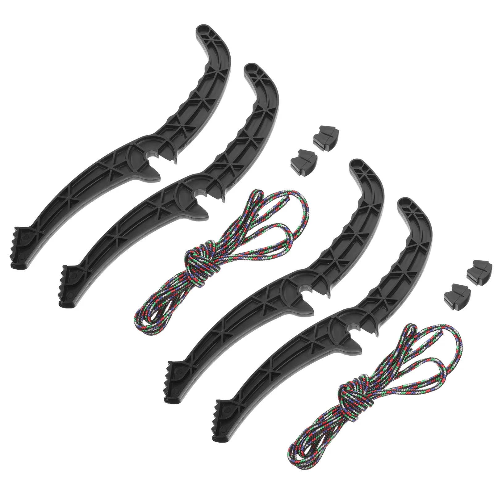 مجموعتان من وسادة الفرامل الاحترافية على الجليد بتصميم مضاد للانزلاق، مادة بلاستيكية تدوم طويلاً، ملحقات التزلج في الهواء الطلق #5