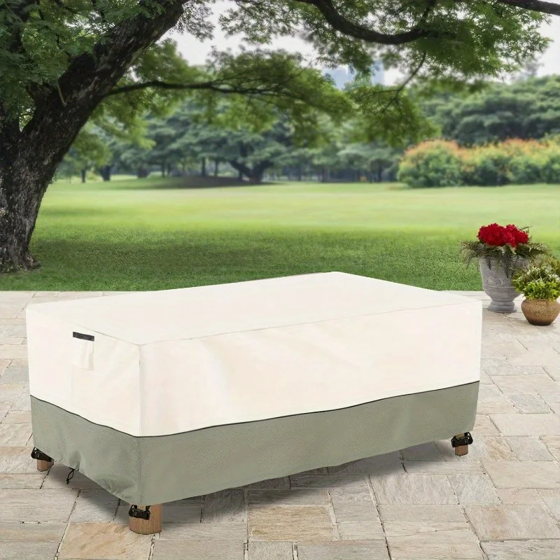 

Крышка журнального столика на открытом воздухе, водонепроницаемая прямоугольная крышка небольшого столика для патио, крышка для уличной мебели