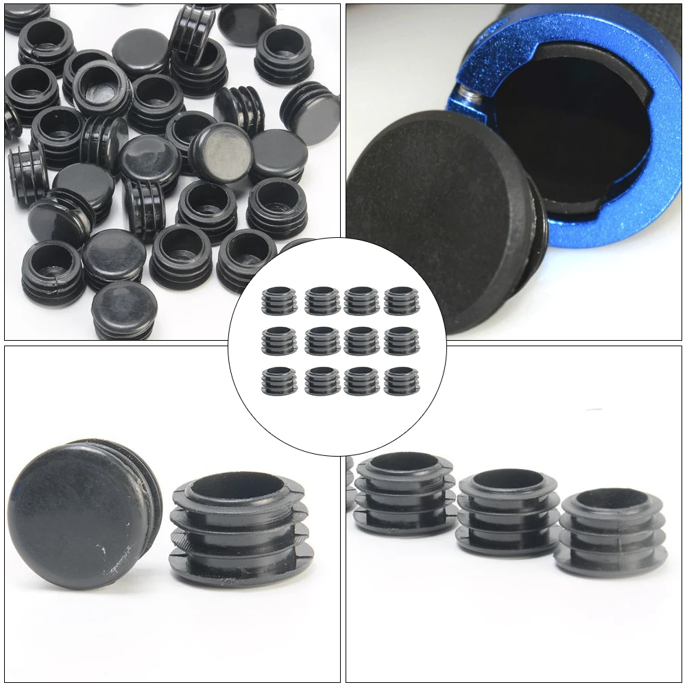 

12 Pcs Bike Handlebar End Plug Durable Plastic Material Mountain Road Folding Bikes Grip Stopper Protector Accessories Bike
