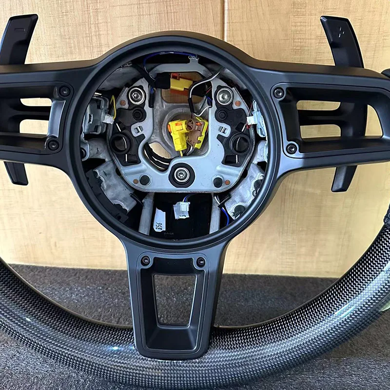 SJC Customized For Porsche 911 987 970 971 cayenne panamera 718 old model to new carbon fiber steering wheelcustom