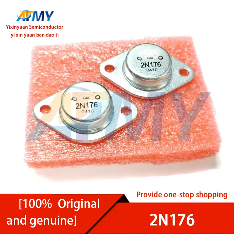 2 piezas 2N176 Metal Can Transistor TO-3 Transistor Bipolar
