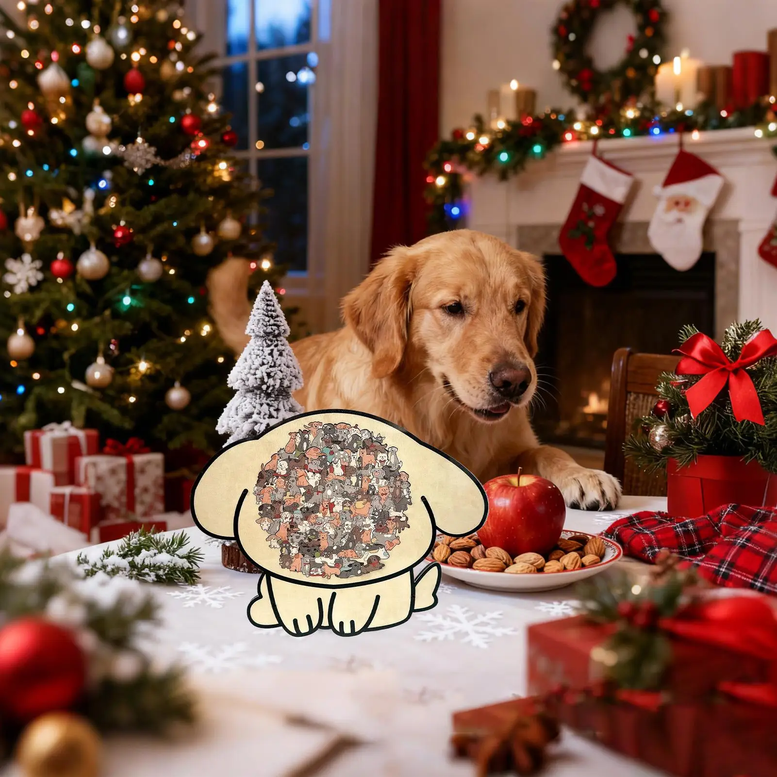 Tierpuzzles, Logik-Herausforderung, Gehirnspiel, farbiges Tierpuzzle aus Holz für Erwachsene, Jugendliche, ältere Freunde, Vorschule, Tischplatte