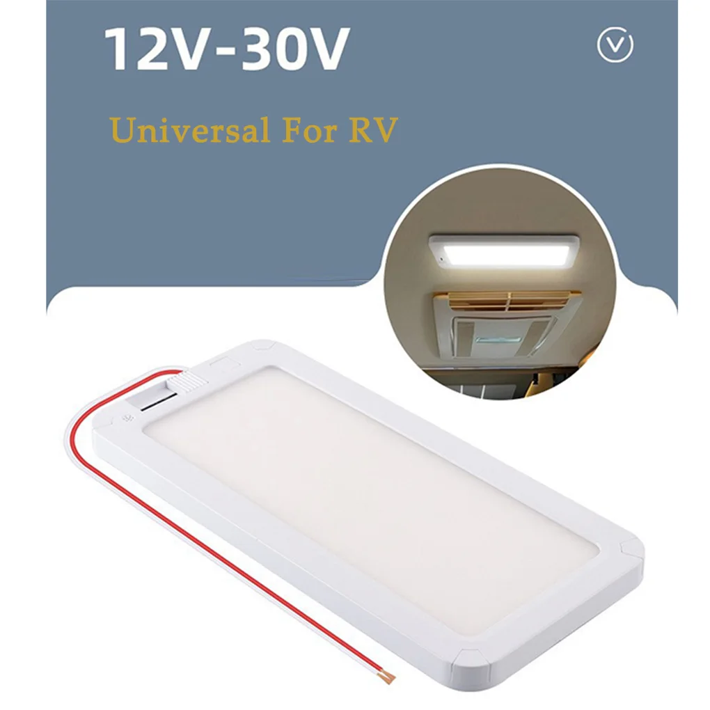 RV LED Light Interior 10W 12V 3 Color Temperature Stepless Dimming Energy-efficient RV Ceiling Light for Trailer Boat Car Camper