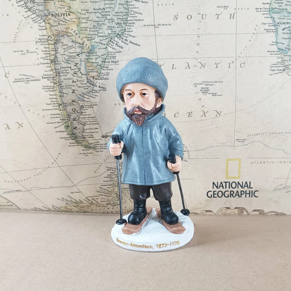 Creative World Famous History People Kongeriket Norge Noreg Norway Vikingar Explorer Roald Amundsen Room Desk Decor  Model