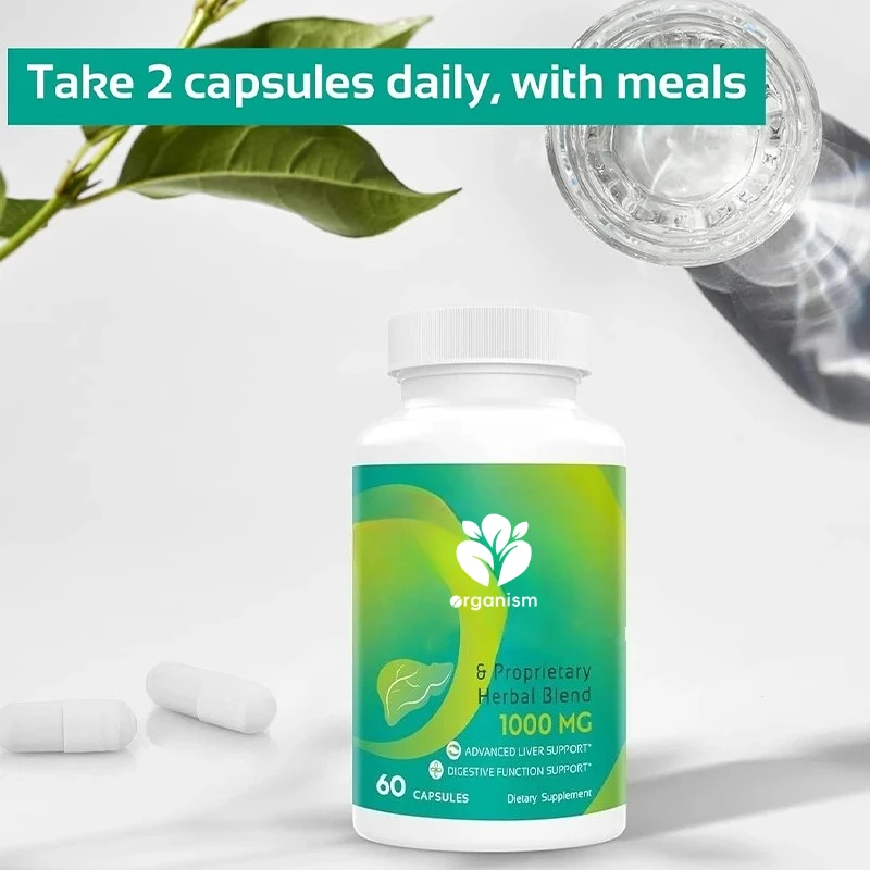 

Поддержка добавок - 60 вегетарианских капсул, содержащих расторопши, смешанная формула, соленая очищающая печень.