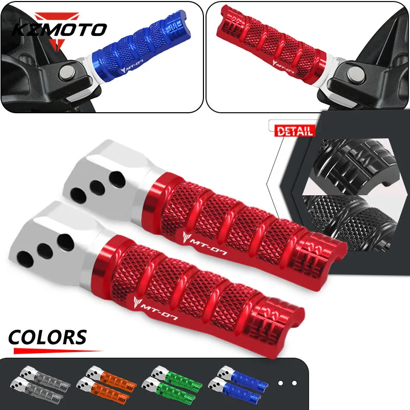 

NEW mt-07 Motorcycle Aluminum Rear Passenger Footrests Pedals Foot Pegs Plate Accessory For MT-07 MT07 2014 2015 2016 2017 2018