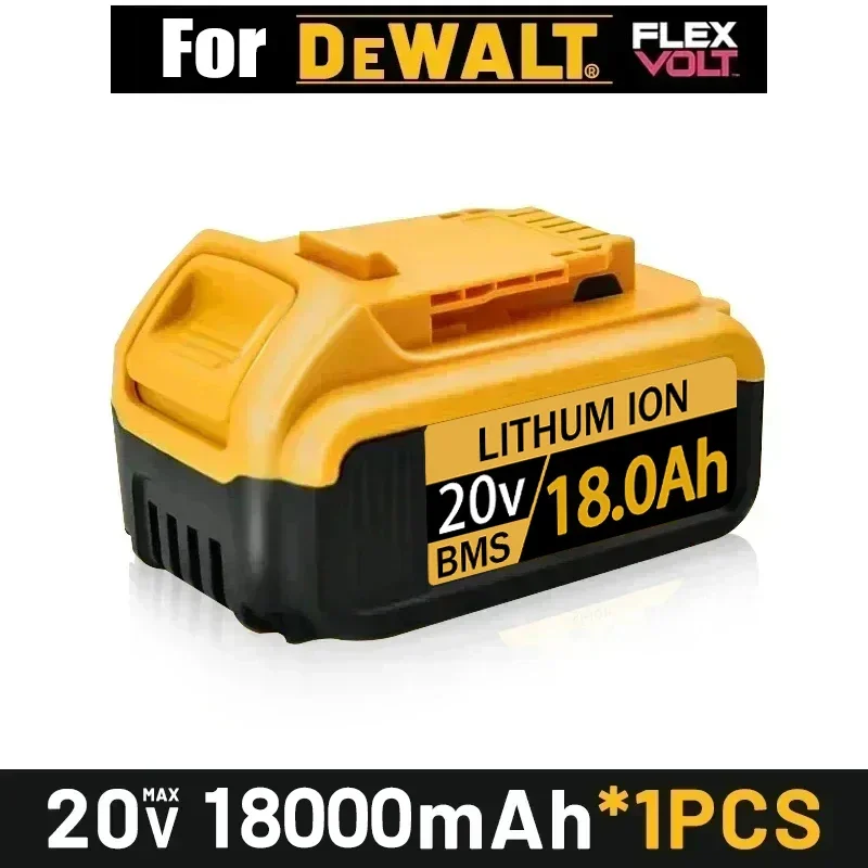 18000mAh MAX Flexvolt 20V For Dewalt Battery DCB606 DCB205 DCB206 DCB209 DCB182 Electric Tool Battery 20V Battery