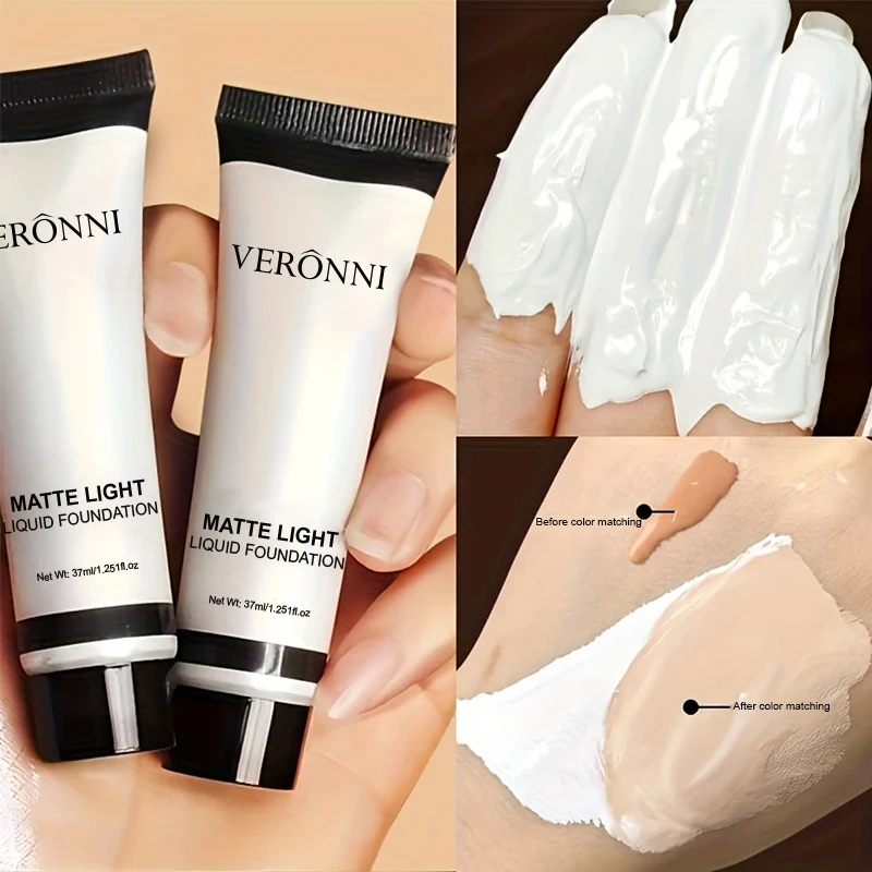 Foundation Blending Liquid Toner Matte Light White Liquid Foundation Pure White Brighten For Cosplay Festival Makeup