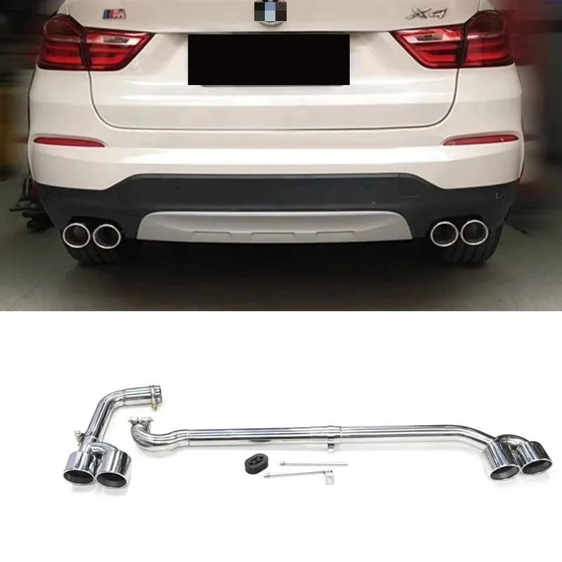 304 Stainless Steel Nozzle X3 F25 Exhaust Tip for BMW F26 X4 2011-2016 Mufflers Quad Exhaust Tips Tail Section