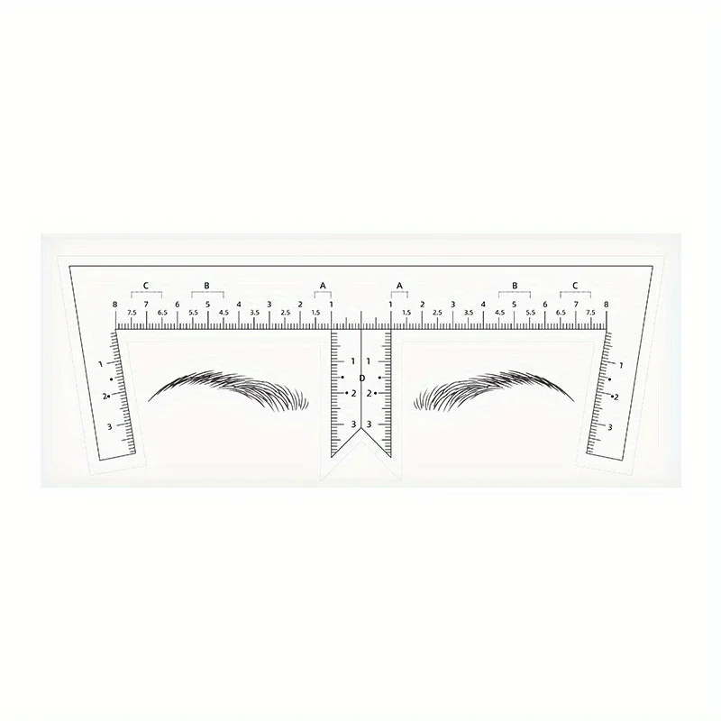 

Disposable Eyebrow Tattoo Accurate Ruler Sticker Adhesive Permanent Makeup Eyebrow Shaping Measurement Tools Tattoo Supply 10pcs