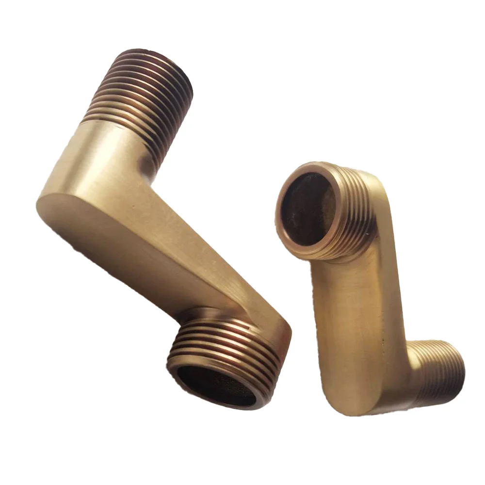 Antique Brass Wall Mounted Claw Foot Bath Tub Rain Shower Faucet Adjustable Adapter Swing Arms / Bathroom Accessory zba181