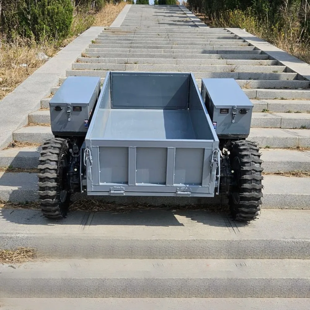 Construction site agricultural electric remote control transport vehicle all terrain mountaineering transport vehicle