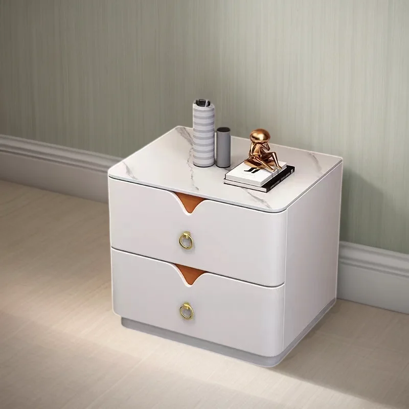 

Bedside Table Room Cute Nightstand Nightstands Bed Desk Wood Coffee Floating Drawer Night Cabinet White Muebles Dresser Side LT