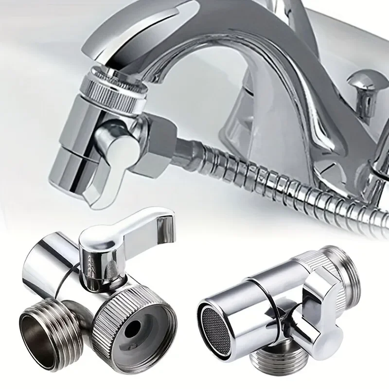 

Universal Faucet Switch Adapter Kitchen Sink Splitter Diverter Valve Water Tap Connector For Toilet Bidet Shower Bathroom