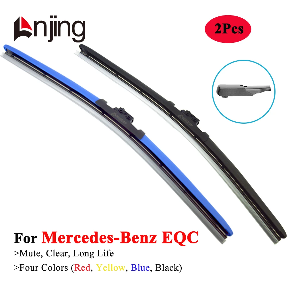 

LNJING Colorful Hybrid Wiper Blades For Mercedes Benz EQC EQC400 N293 SUV 2019 2020 2021 2022 2023 2024 Car Exterior Accessories