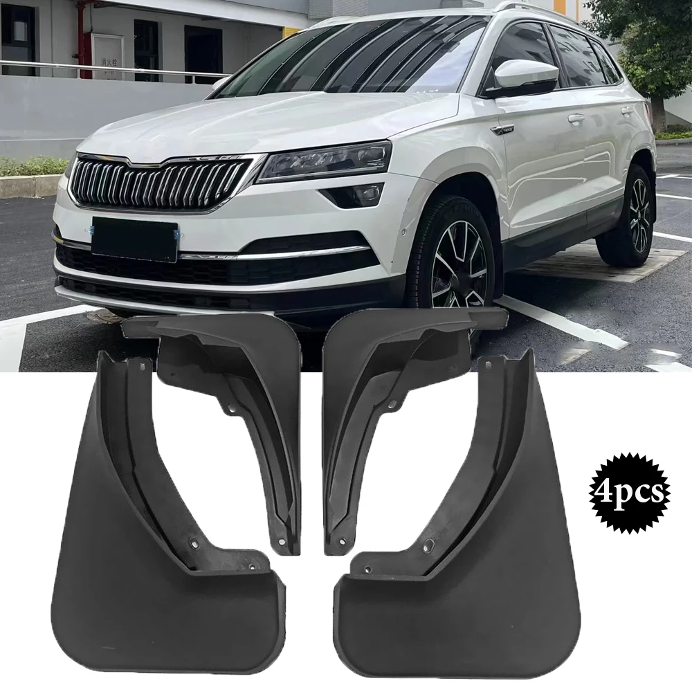 

New upgrade Mud flaps For Skoda Karoq 2017-2020 Mudguards Fender Mud flap splash Guard Fenders Car accessories auto styline