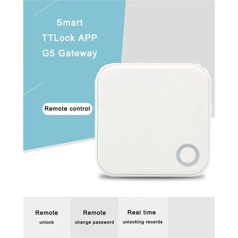 B49C Ttlock G5 Wifi Gateway For Tthotel APP Supports 2.4G& 5G For Remote Control Intelligent Lock EU Plug