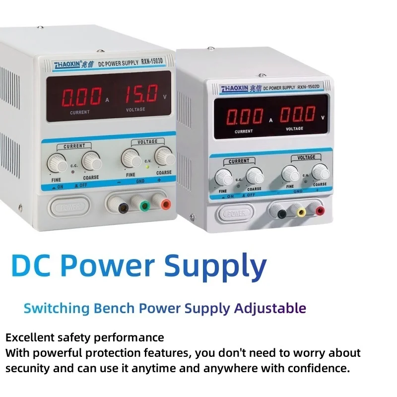 DC Regulated Power Supply RXN-1502D 1503D Adjustable Laboratory Voltage Regulator Stabilizer Switching Bench Source 15V 2A / 3A