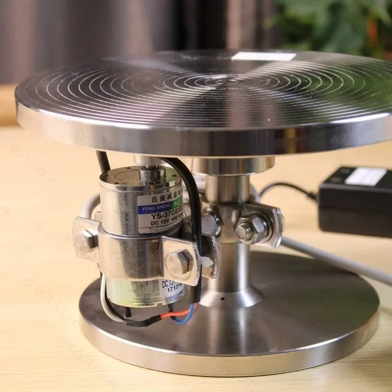 Stainless Steel Electric Ceramic Turntable 360 ° Rotating Platform for Carving Painting Gold Plating and Line Drawing Tools