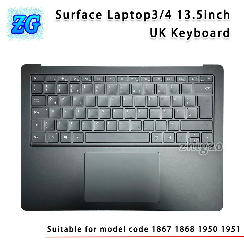 

For Microsoft New Original Surface Laptop3Laptop4 13.5inch European UK Keyboard 1867 1868 1950 1951Keyboard with Touchpad France