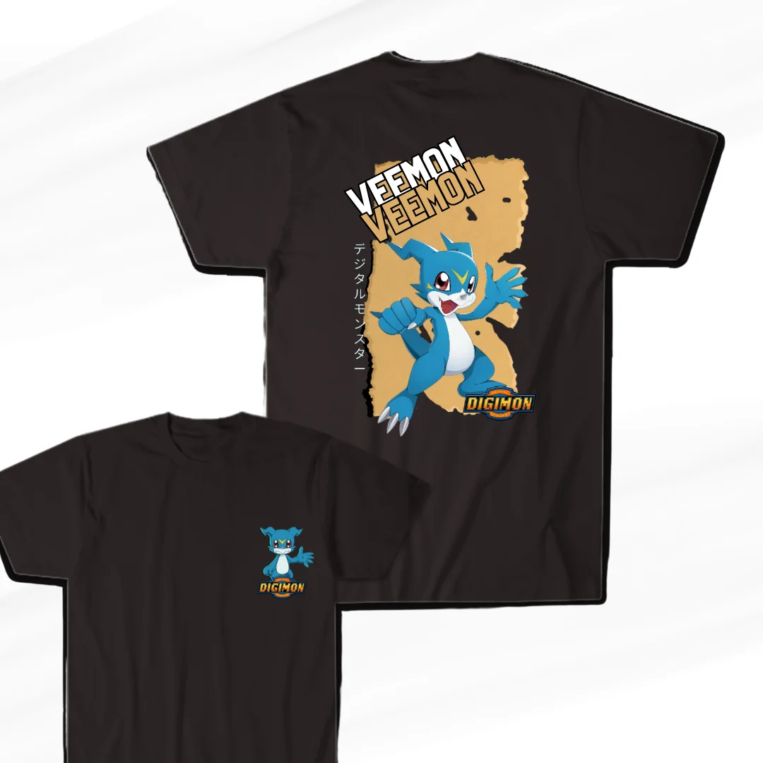 Unisex Anime T-Shirt Anak  DIGIMON VEEMON