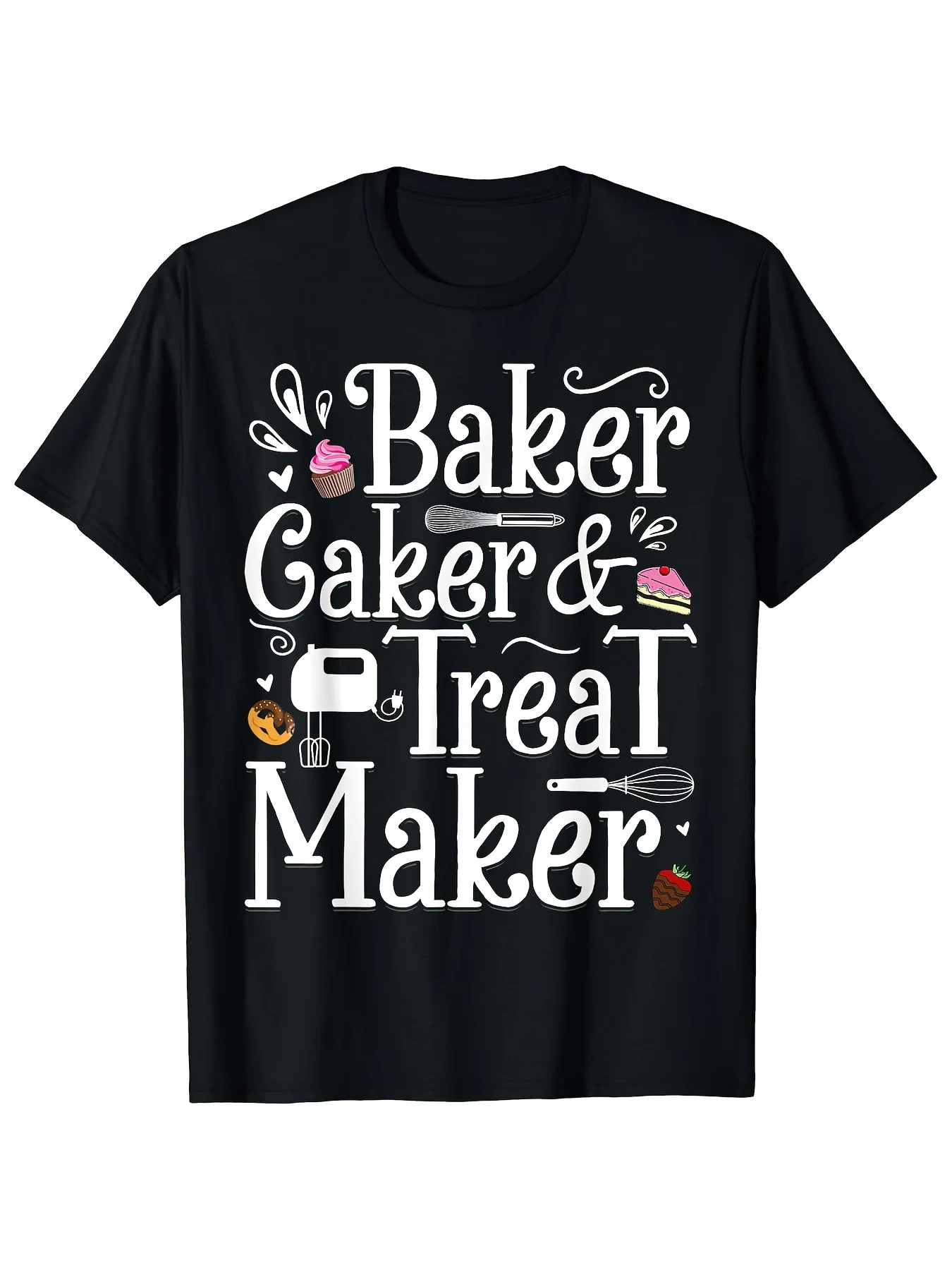 

Men's & Women's Vintage Baking Theme T-Shirt - 180g Heavy Cotton Soft Crew Neck Short Sleeve T-Shirt