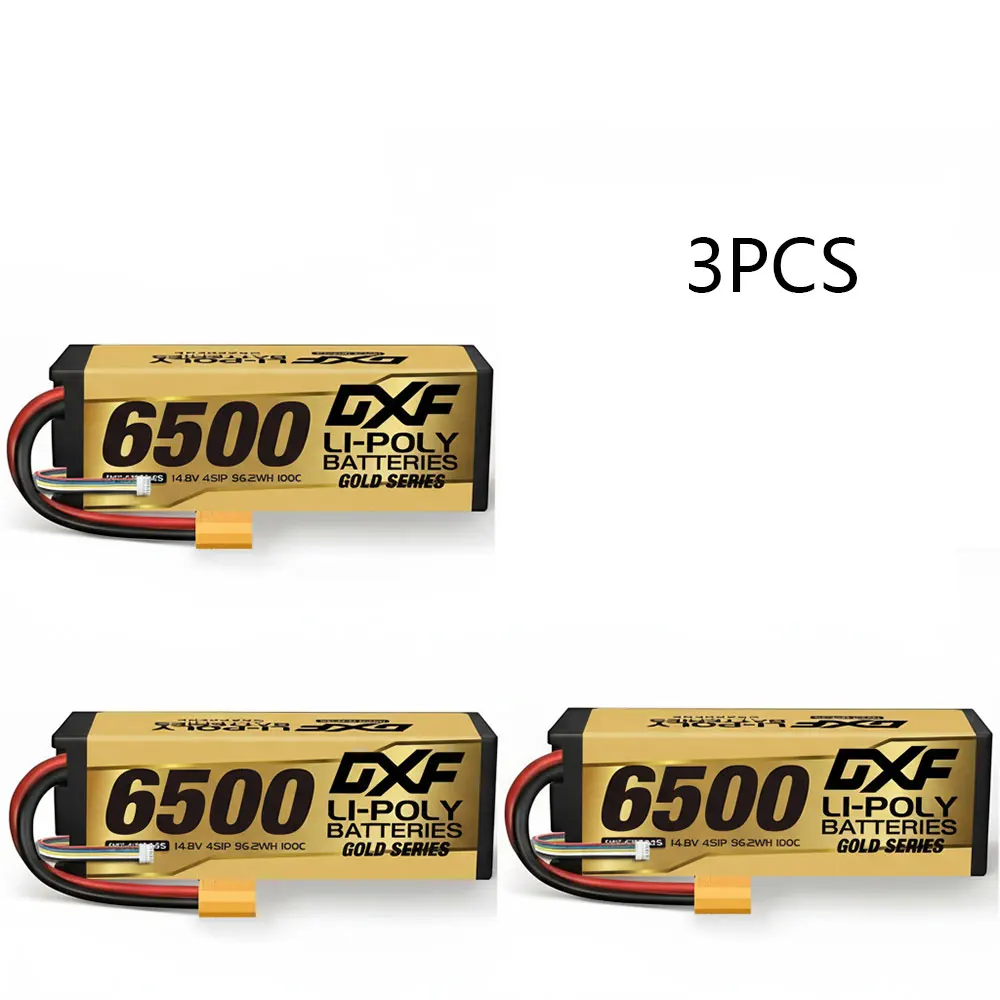 DXF 4S Lipo Batterij Grafeen 14.8V 15.2V 6500mAh 8000mAh 8400mAh 9200mAh 5mm 100C 120C 130C 140C voor 1/8 Buggy Truggy Auto Racing