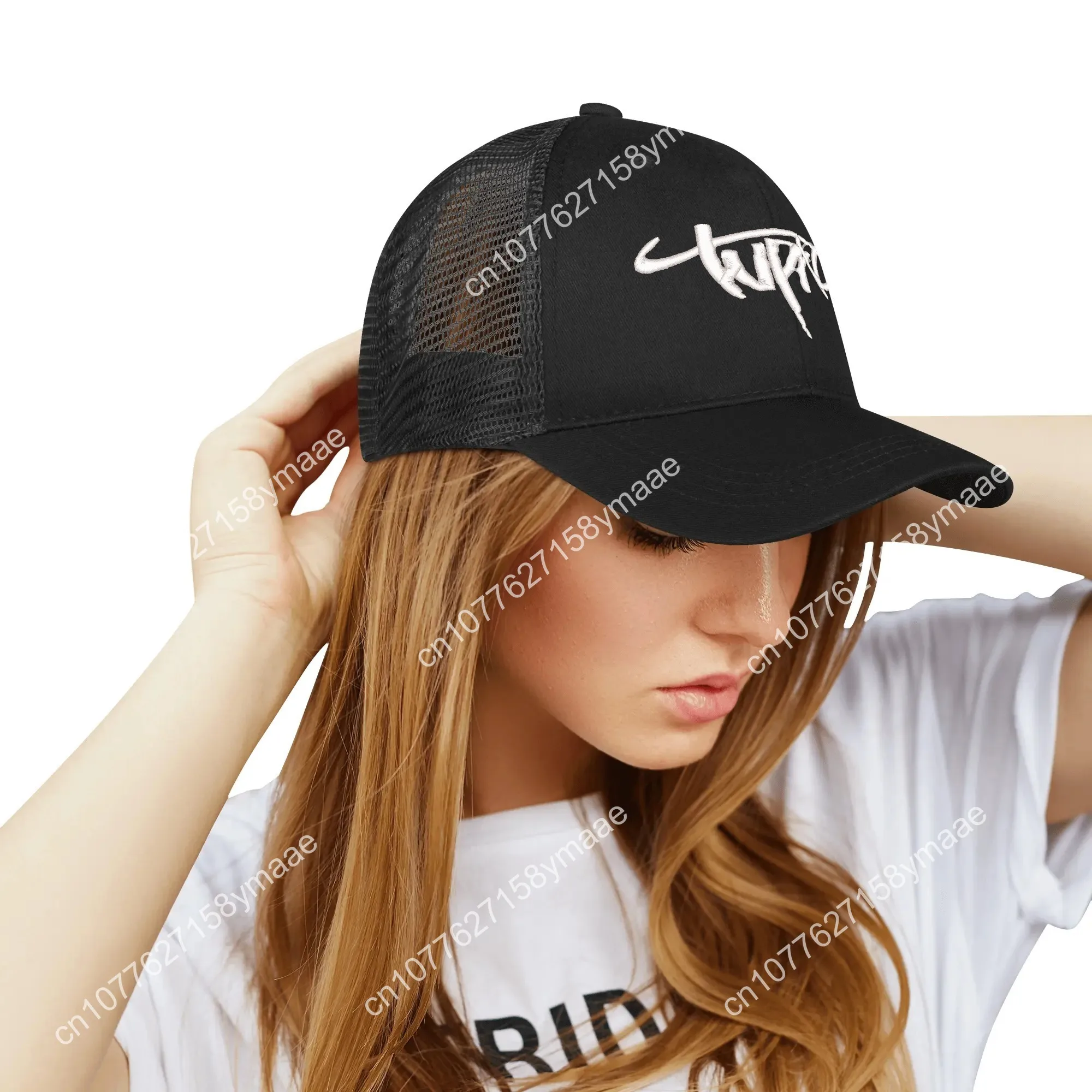 2Pac Tupac Shaku Rapper Embroidery Hat Mens Womens Sports Baseball Hat Hip Hop Breathable Summer Headwear Custom Made Caps Logo