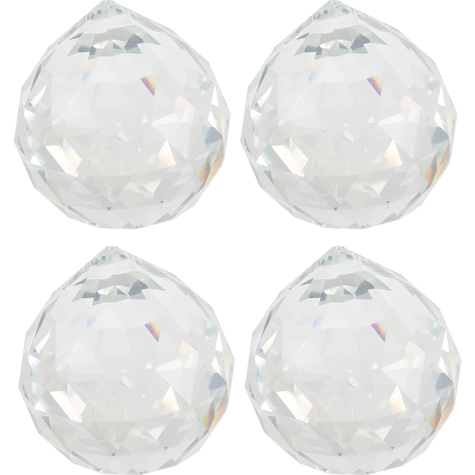 

4Pcs Crystal Prism White Lens Balls for Photography Decor Sun Catcher Prisms Window Crystal Prisms Suncatcher