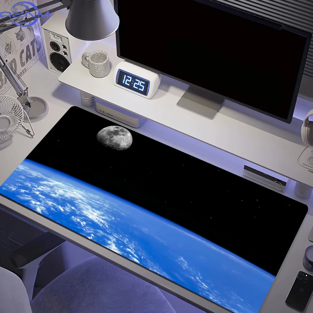 Space nature From space Earth Mouse Pad Desk Mat Large Non-slip Anti-fray Keyboard Ergonomic Office Rubber PC Home Custom