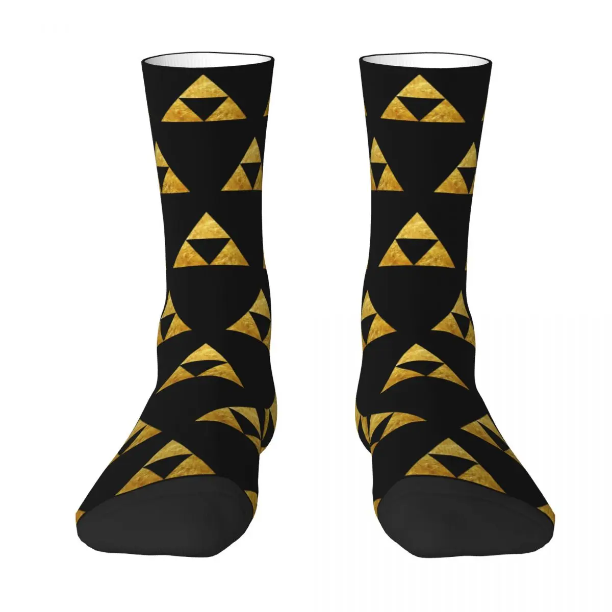 Gold Triforce Symbol Zelda Socks Harajuku High Quality Stockings All Season Long Socks Accessories Man Woman Birthday Present