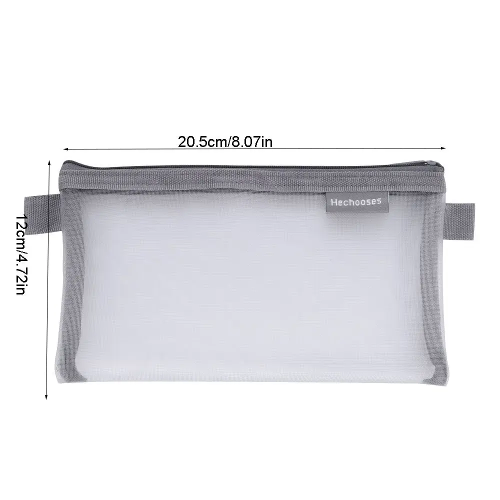 단색 메쉬 동전 지갑 잔돈 보관 가방 립스틱 화장품 가방 미니 동전 지갑 투명 펜 가방 메쉬 화장품 가방