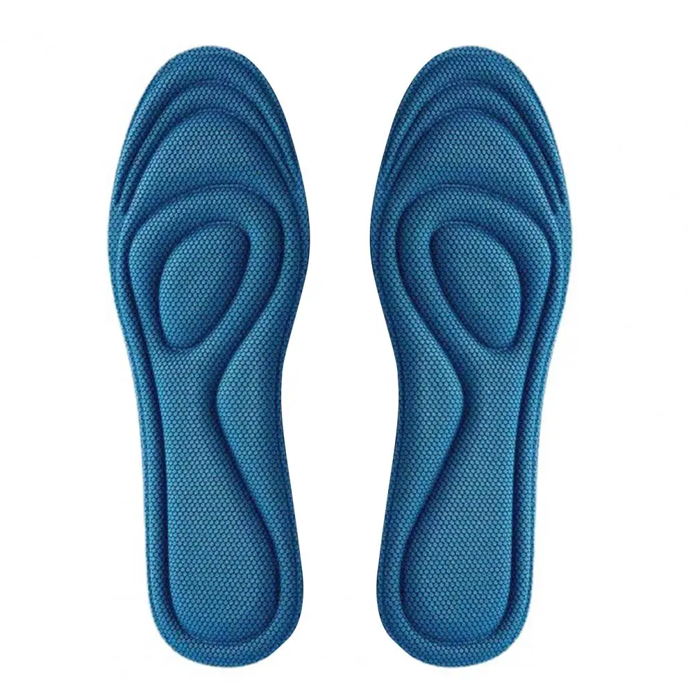 Universal Cropping Insoles 3D High Elasticity Anti-slip Soft Breathable Sweat Absorption Sponge Deodorant Insoles Sports