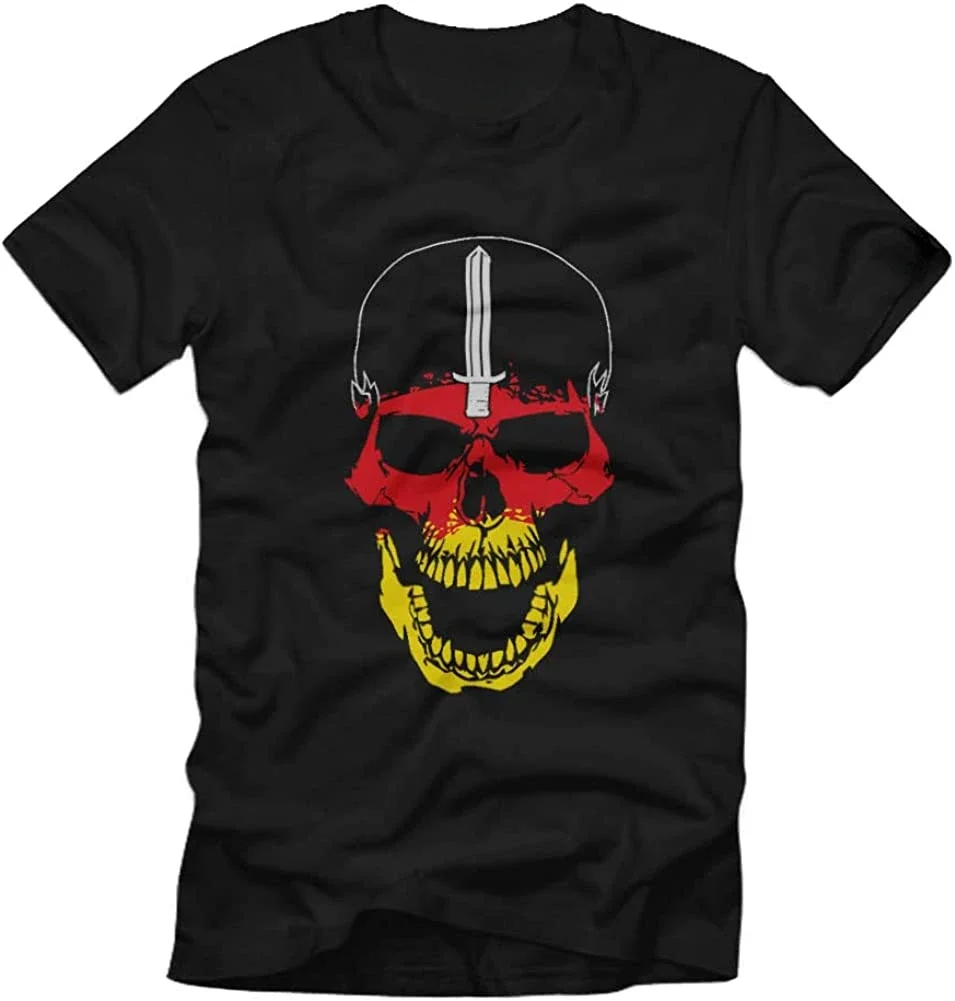 

KSK German Special Forces Command Flag Skull Men T-Shirt Short Sleeve Casual Cotton O-Neck Summer Shirts