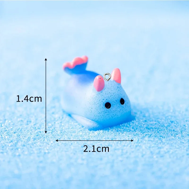 10Pcs Kawaii Marine Animal Charms Resin Sea Turtle Crab Squid Jellyfish Pendant for Jewelry Making DIY Earring Keychain Findings