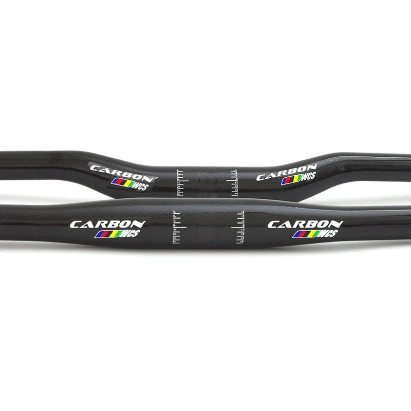 Full Carbon Fiber MTB Handlebar Flat Or Riser Carbon Handlebar 31.8 x 600/620/640/660/680/700/720/740/760mm