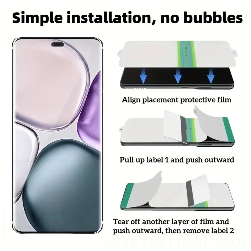 3Pcs Película de hidrogel HD de cobertura completa para Honor Magic 7 6 5 4 Pro Lite X9C X9A Protector de pantalla para Honor 400 200 100 Pro 400 Lite 3