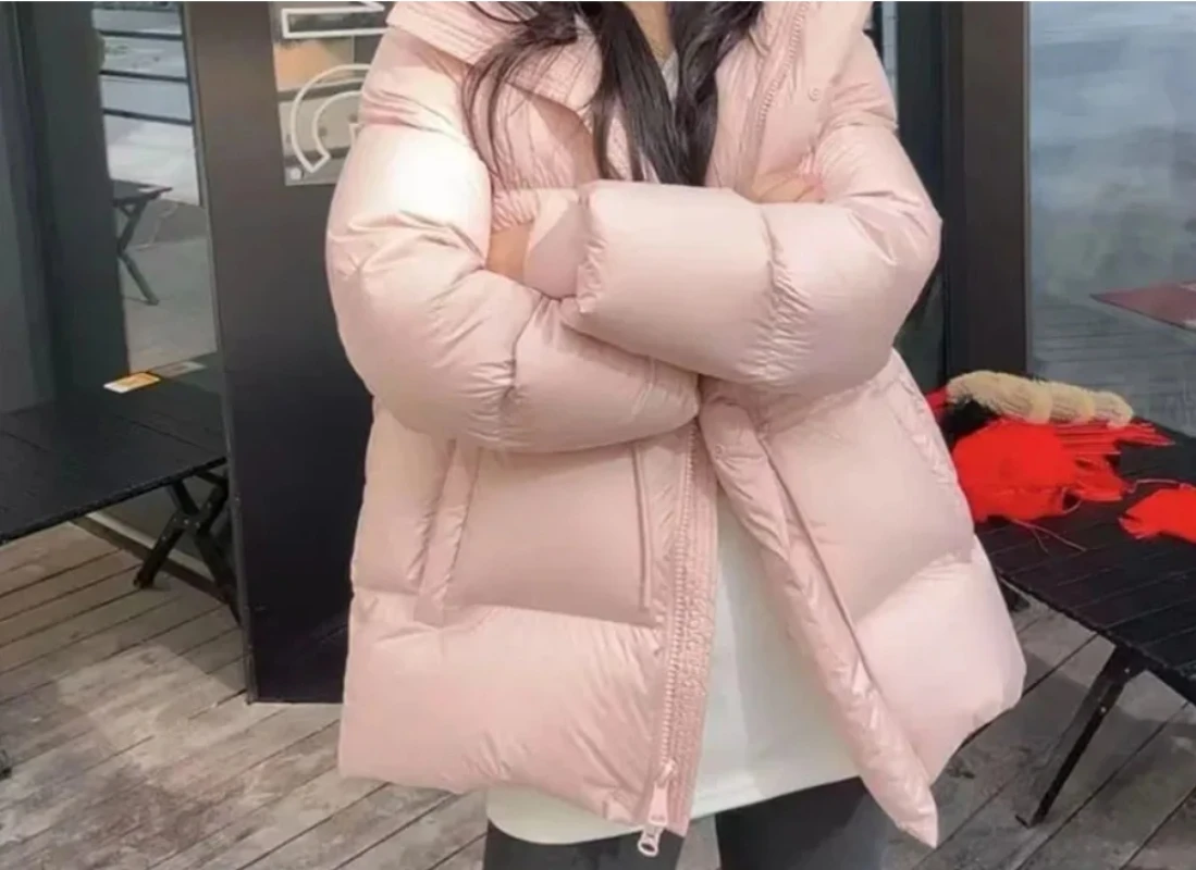 Parkas Jacket Women Winter 2025 New Cotton-Padded Coat Female Fashion Waterproof Thicken Warm Outerwear Ladies Overcoat Tops