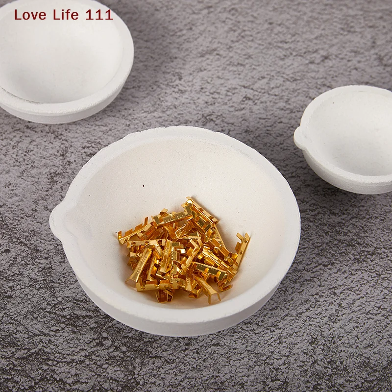New High Temperature Quartz Silica Melting Crucible Dish Bowl Pot Casting Gold Silver Metal Jewelry Casting Container