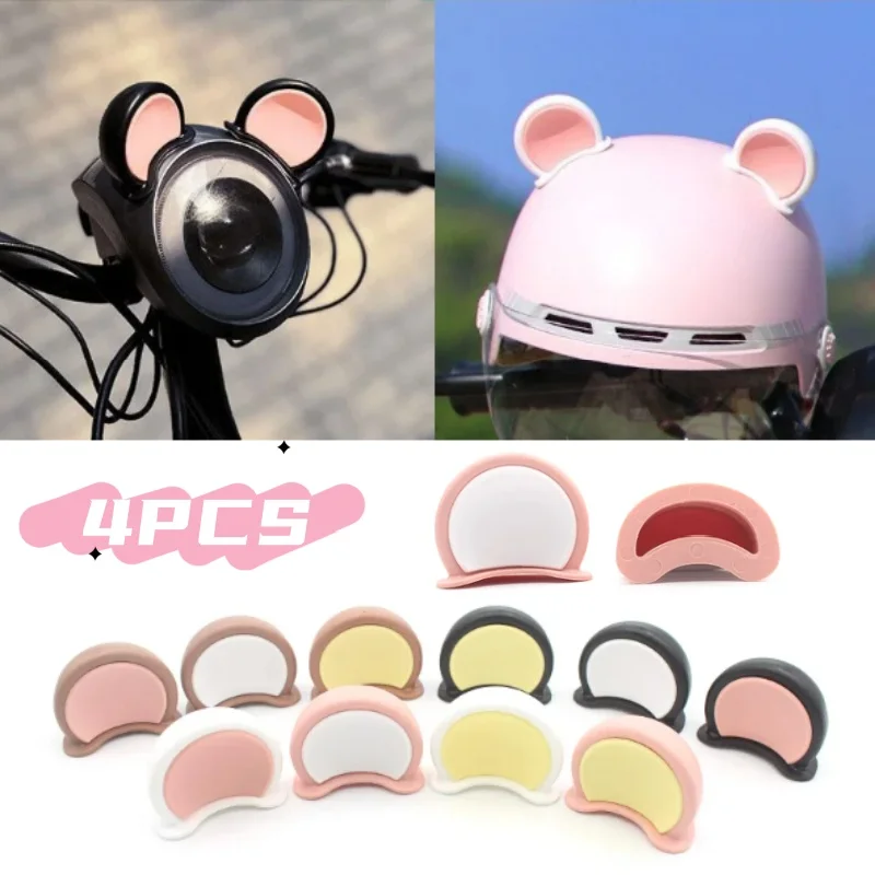 

2Pcs Universal Cat Ears Helmet Decoration Motorcycle Electric Stickers Decor Cute Multicolor Helmets Accessories New﻿