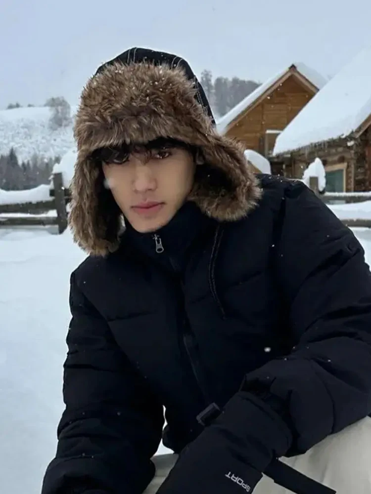 1PC hiver trappeur aviateur trooper oreillette chapeau chaud imperméable Disco Ski chapeau bombardier casquette polaire épaissir chaud oreille protecteurs chapeaux