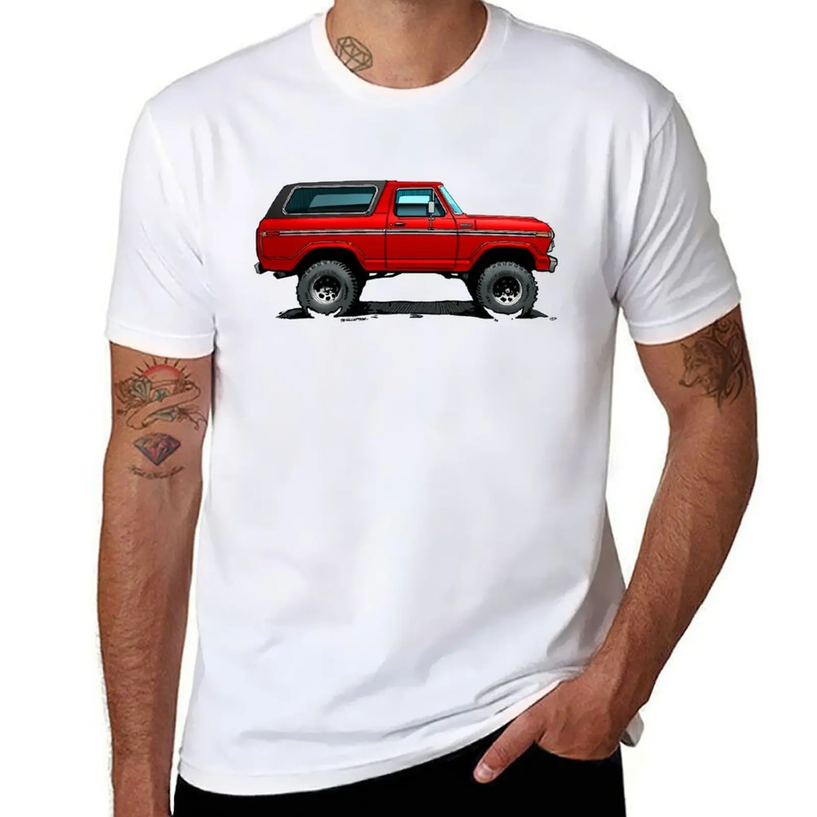 

Bronco 2 - Red T-Shirt man t shirt graphic t shirts for man pack white T-Shirt