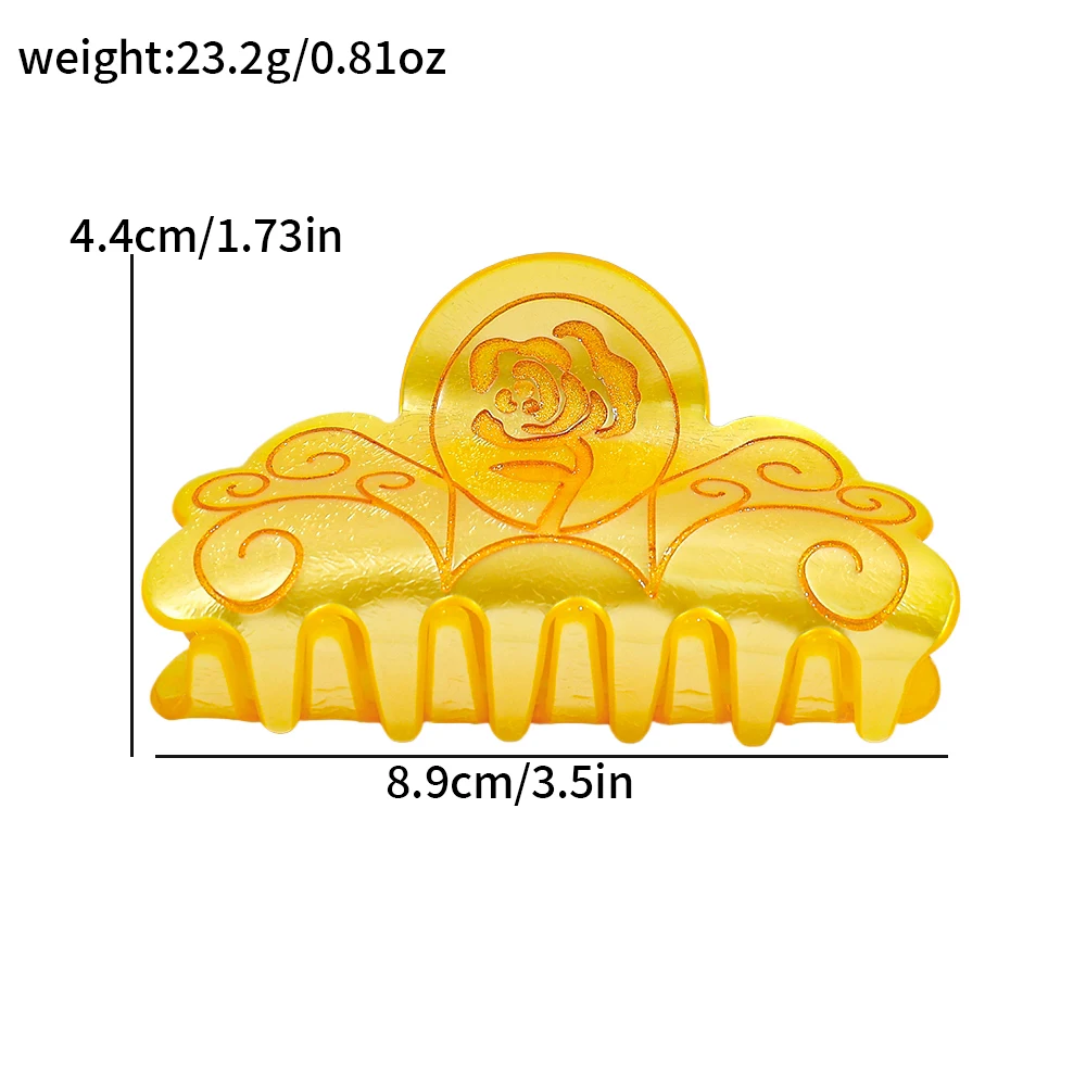 1 buah/5 buah cakar rambut mahkota elegan putri Disney - aksesori rambut multifungsi. Barang-barang aksesori kecil baru, cocok sebagai hadiah