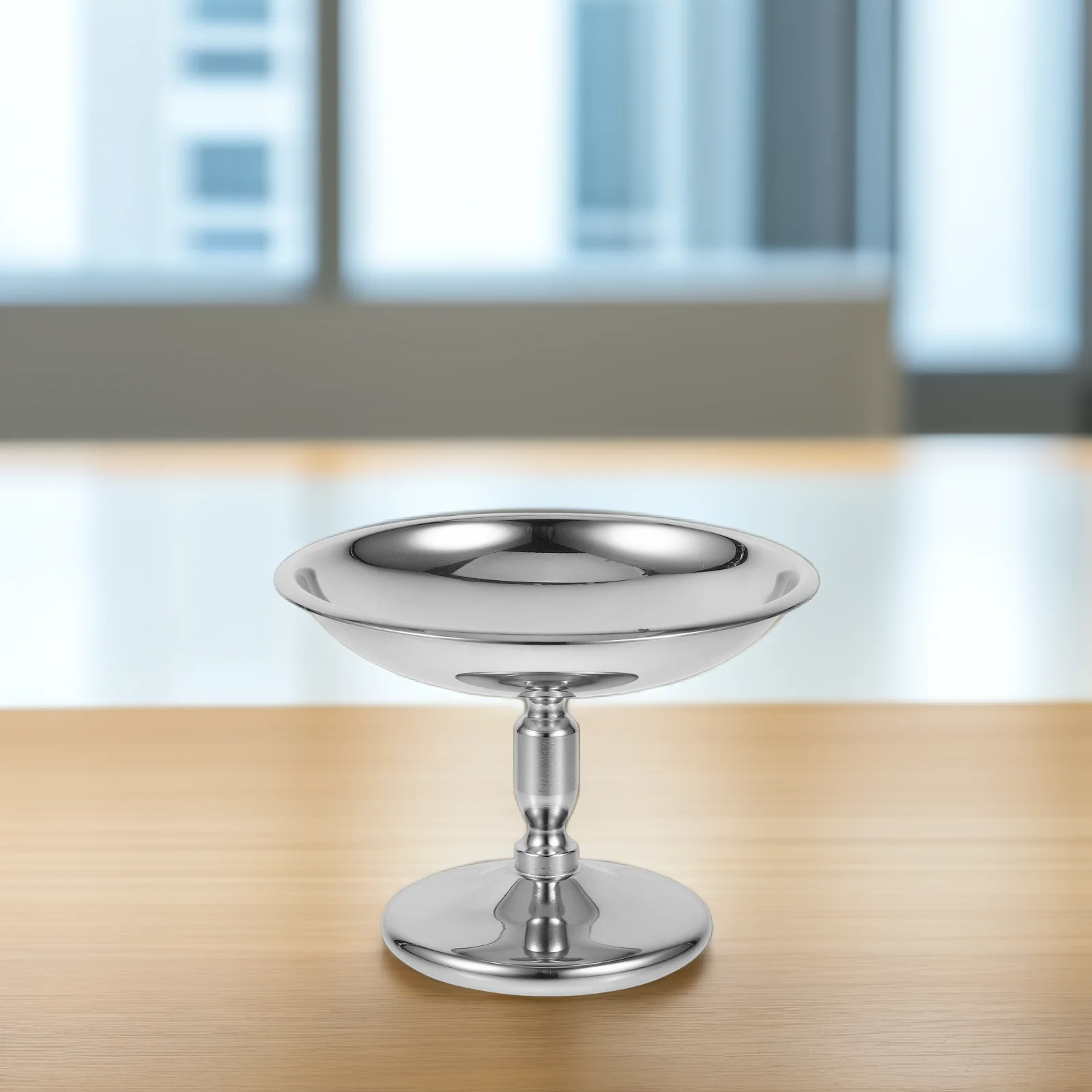 

Stainless Steel Dessert Cup Ice Cream Bowl High Base Metal Container Pudding Goblet Yogurt Salad Thick Multi Function