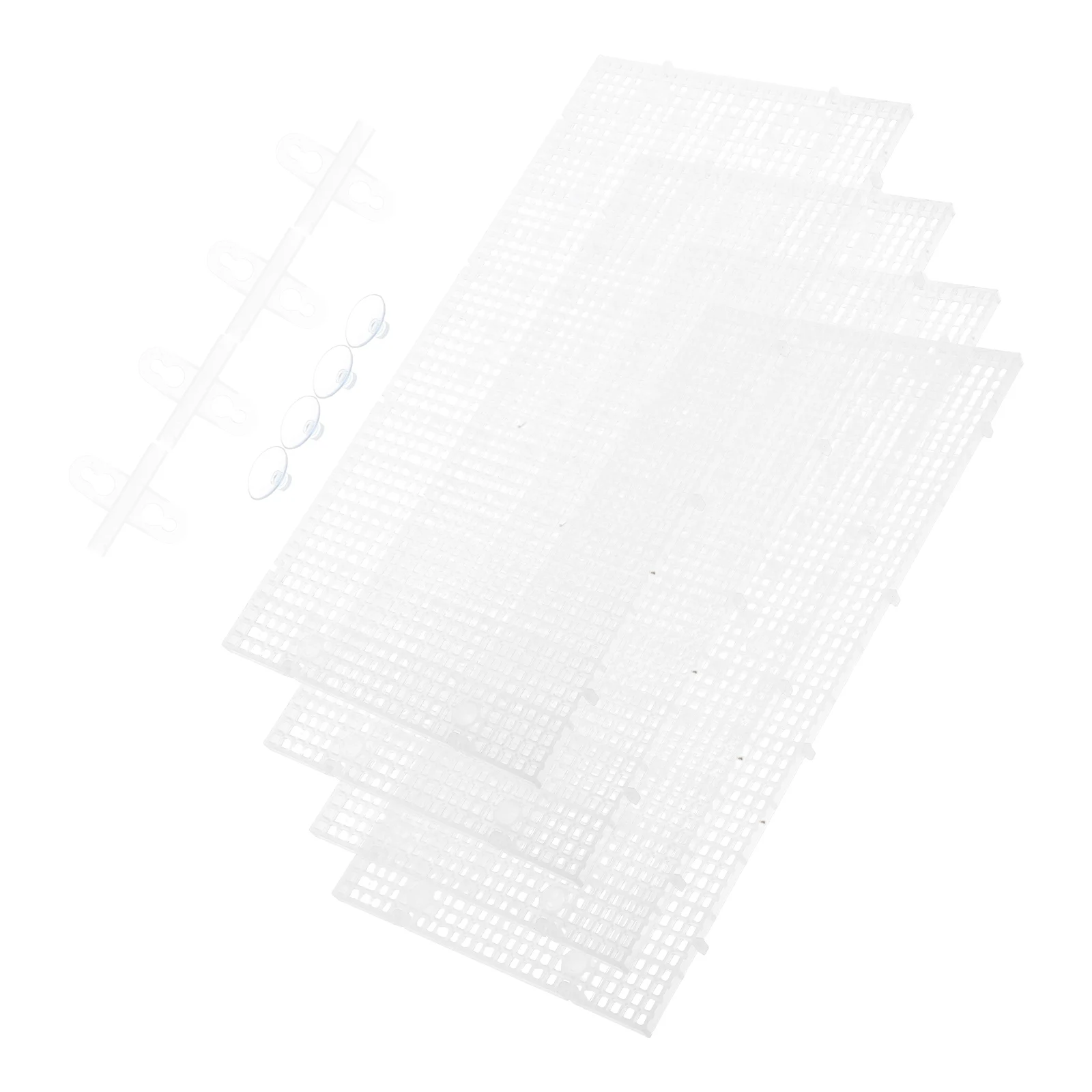 

1Set Planter Base Tray Plastic Grid Divider Transparent Egg Crate Tray for Balcony Indoor Plant Pot Garden Growth