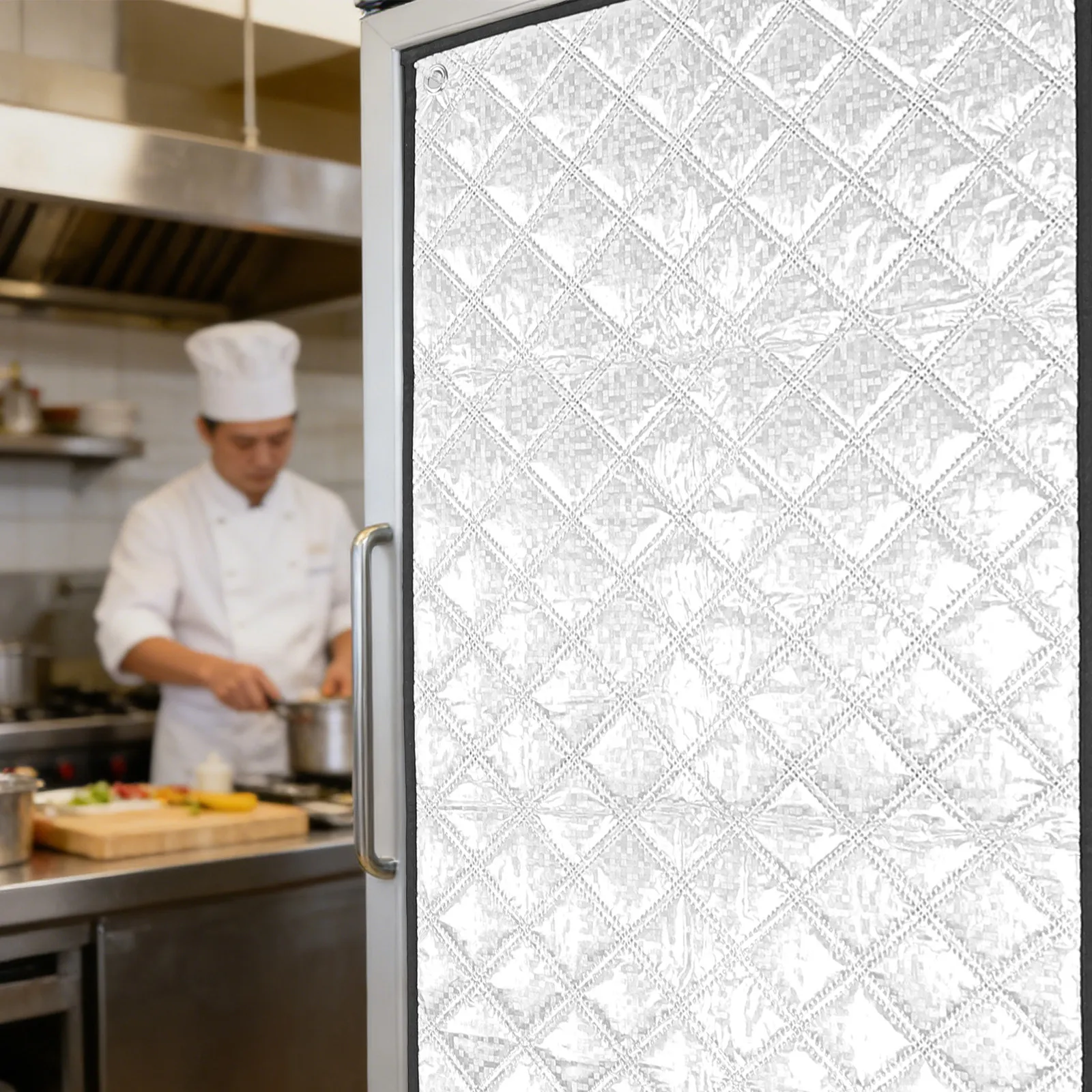 Chest Freezer Cover 71x20in Insulated Aluminum Foil Freezer Protector Outdoor Refrigerator Cover Waterproof Uv Resistant Thermal